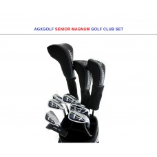 AGXGOLF Senior Men's Magnum Series Complete Golf Club Set; 460 Driver + 3 Wood + Hybrid + Putter + 5-9 Irons + Pitching Wedge:  All Sizes wBag Option: Built In the U.S.A!!